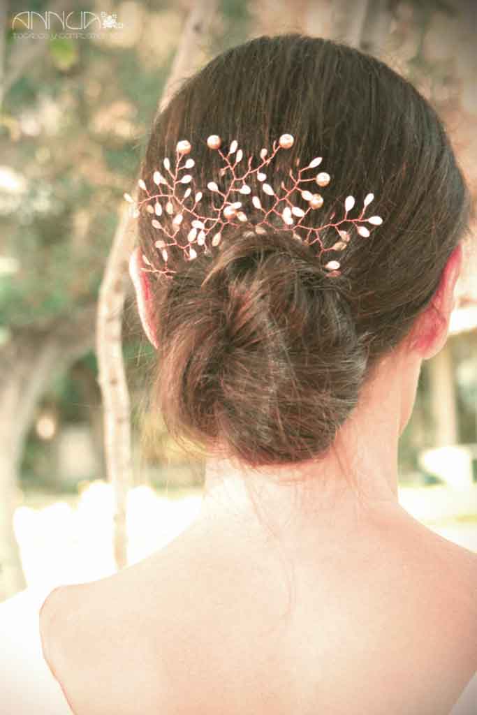 tocado trasero perlas