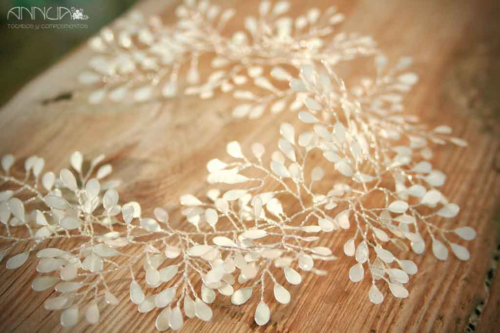 tocado tiara novia